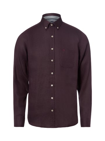 FYNCH-HATTON Hemd in aubergine