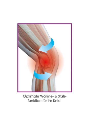 VITALmaxx Bandage Knie mit Kupferfasern - Weiß