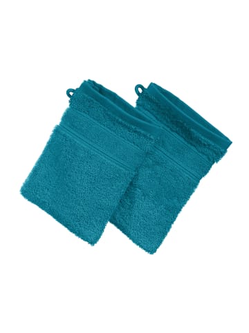 Erwin Müller Frottier Waschhandschuh 2er-Pack Karlsruhe in petrol