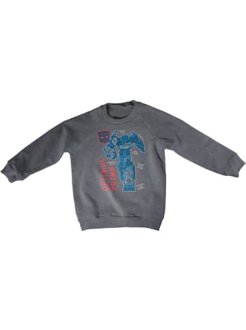 Transformers Kinder Sweatshirt "Transformers Optimus Prime Kids Sweatshirt" in Grau