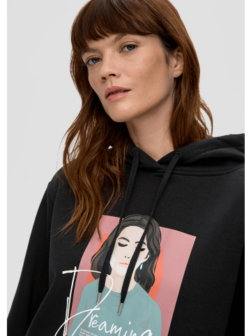 s.Oliver Sweatshirt langarm in Schwarz