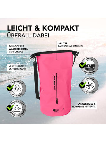 Where Tomorrow PVC dry bag Style 02 10L pink  Rosa