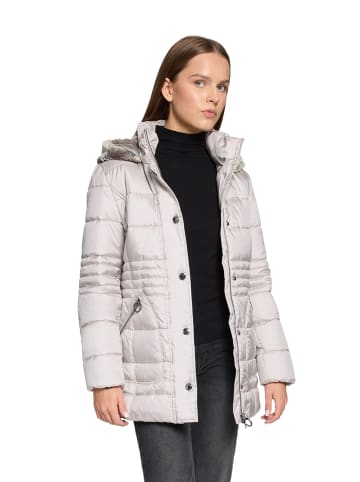 Betty Barclay Outdoorjacke mit abnehmbarer Kapuze in Silver Cloud