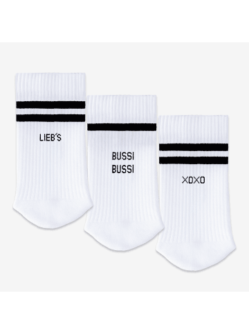 Occulto 3er Pack Statement Tennis Socken Leo in Liebe