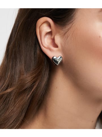 Tamaris Ohrstecker Double Heart in silber