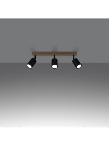 Nice Lamps Deckenleuchte LARI 3L schwarz H 17,5