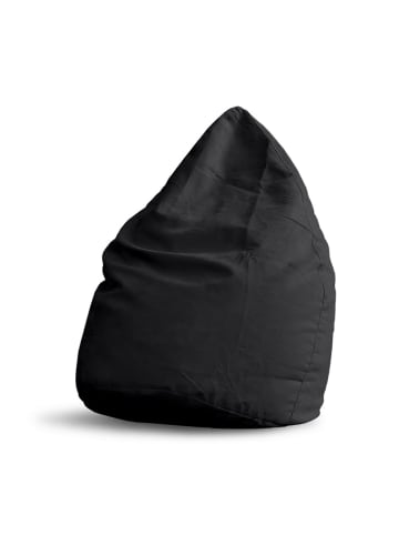 Lumaland Luxury XL PLUS Sitzsack stylischer Beanbag - 220L Schwarz