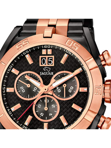 Jaguar Chronograph-Armbanduhr Jaguar Special Edition schwarz, rosegold groß (ca. 46mm)