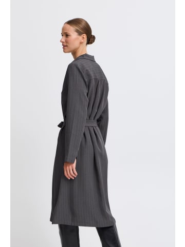 b. young BYMMMIDDE SHIRT DRESS - regular fit in Dark Grey Mel. Pinstripe Mix