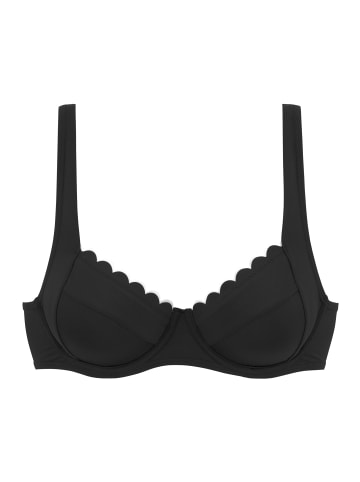 LASCANA Bügel-Bikini-Top in schwarz