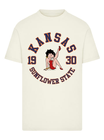 F4NT4STIC T-Shirt Betty Boop Kansas Sunflower State in sand