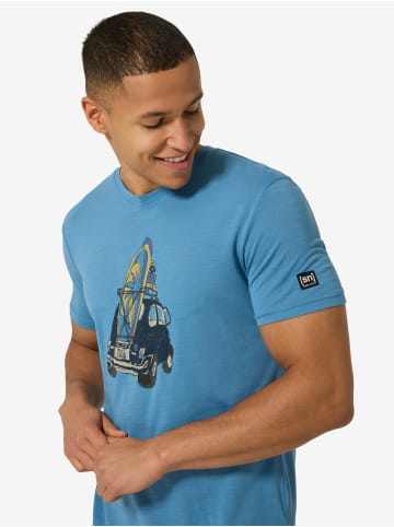super.natural M CAR SURF TEE in blau