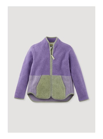 Hessnatur Fleece Jacke in lila