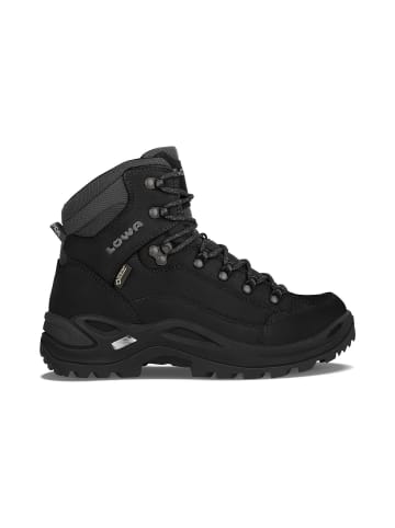 LOWA SHOES "Renegade GTX Mid" in tiefschwarz