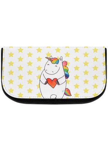 Mr. & Mrs. Panda Waschtasche Einhorn Herz ohne Spruch in Weiß