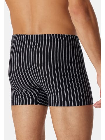Schiesser Retro Short / Pant 95/5 Essentials in Schwarz / blau