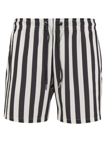 Urban Classics Beachwear - Bottoms in black/offwhite