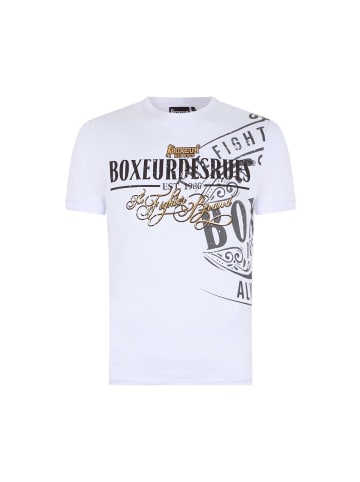 Boxeur des Rues T-Shirt Printed Round in White