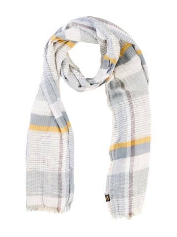 Camel Active Multicolour Webschal aus Baumwoll-Twill in Sonnengelb