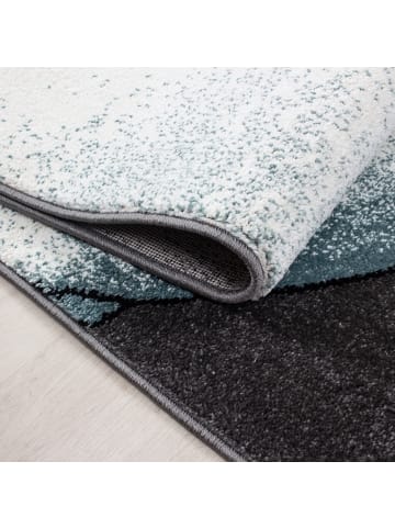 KADIMA DESIGN Kinderteppich Waschbar Elefant TASNA Strapazierfähig OEKO-TEX in Blau