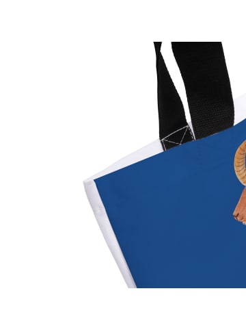 Mr. & Mrs. Panda Umhängetasche Sternzeichen Steinbock mit Spruch in Sternenhimmel Blau