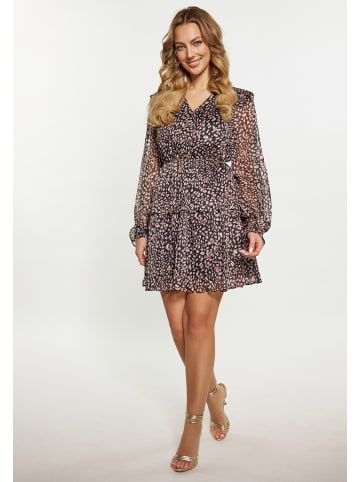 faina Damen Kleid in Schwarz Mehrfarbig