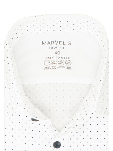 MARVELIS Body Fit Easy To Wear Hemd in Weiß