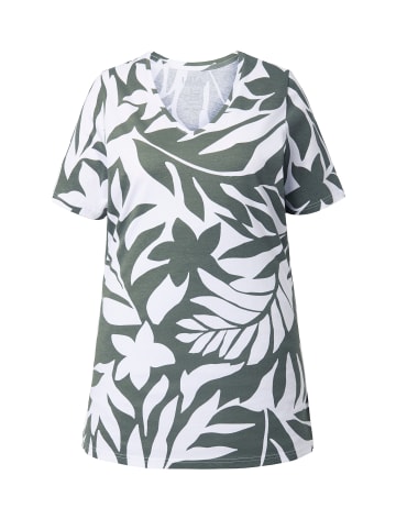 Ulla Popken Longshirt in olivgrau