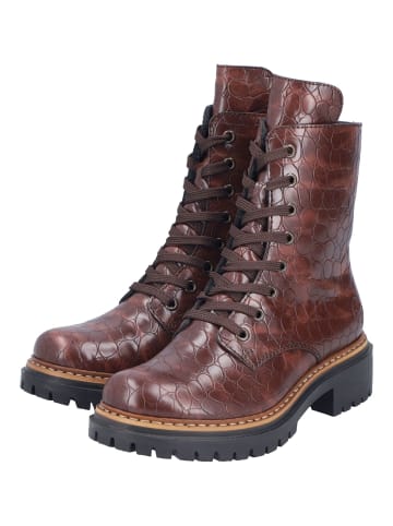 rieker Stiefelette Braun Lack