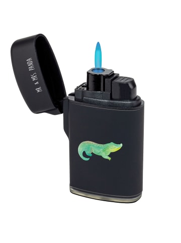 Mr. & Mrs. Panda sturmfeuerzeug Krokodil ohne Spruch in Schwarz