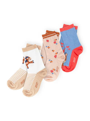 Sigikid Socken-Set 3er Funny Horse in bunt