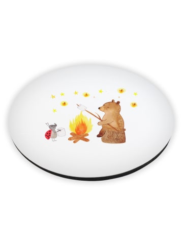 Mr. & Mrs. Panda magnet Bär & Marienkäfer Lagerfeuer ohne Spruch in Weiß