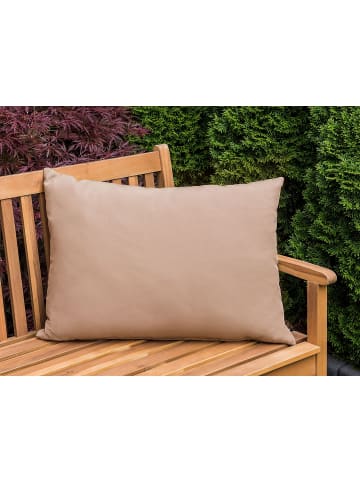 Beliani 2er-Set Gartenkissen ALMYROS in Beige