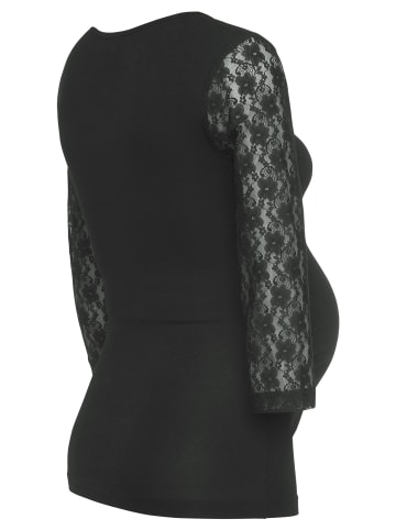 neun 9 monate Umstandsshirt in schwarz