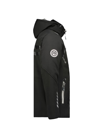 Geographical Norway Softshelljacken in Schwarz/Silber