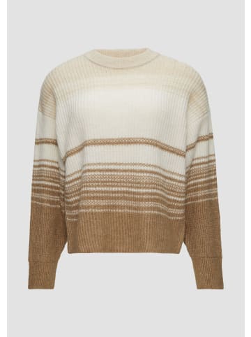 s.Oliver Strickpullover langarm in Braun-creme