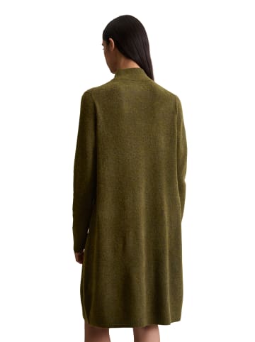 Marc O'Polo DENIM Strickkleid im Troyer-Stil regular in Dark Green Melange