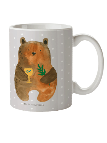 Mr. & Mrs. Panda Pott Bär Konfirmation ohne Spruch in Grau Pastell