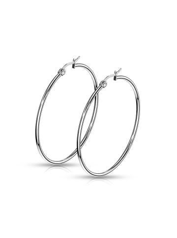 Bungsa Creolen in Silber