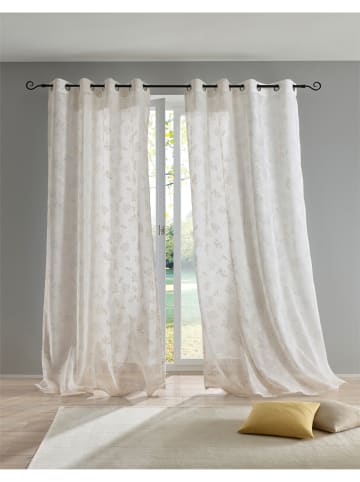 Heine Dekostore in offwhite-gemustert