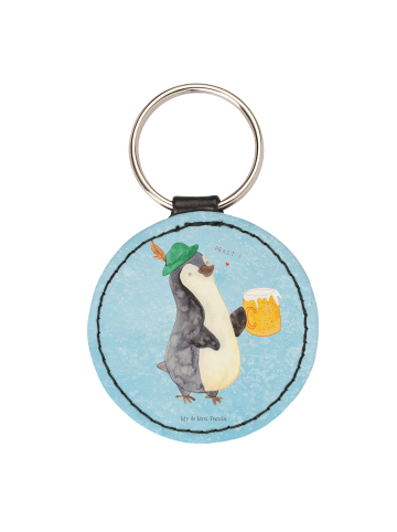 Mr. & Mrs. Panda Schlüsselanhänger Pinguin Bier ohne Spruch in Eisblau