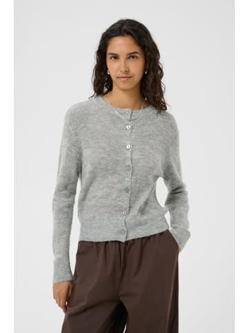 SAINT TROPEZ Strickjacke SabbaraSZ Gerade Passform in Mist Grey Melange