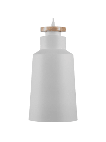 Beliani Pendelleuchten NEVA in Weiß/Braun - (W) 19 x (H) 189 x (L) 19 cm