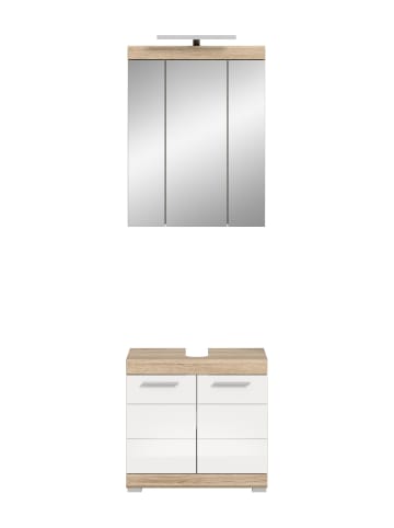 ebuy24 Badmöbelset Lambada Weiß 60 x 34 cm