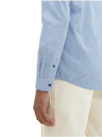 Tom Tailor Langarm FreizeitHemd für Herren in blau