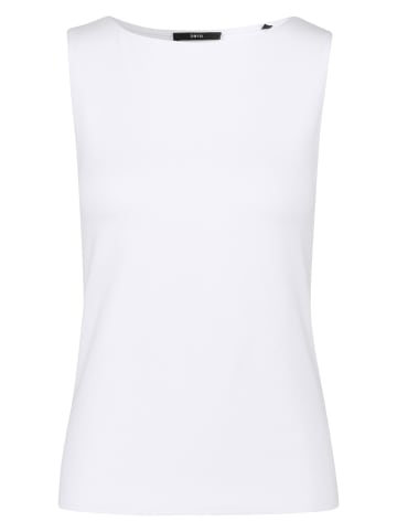 Zero  Top mit U-Boot Ausschnitt in Brilliant White