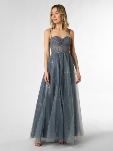 Unique Abendkleid in blue stone - 0001
