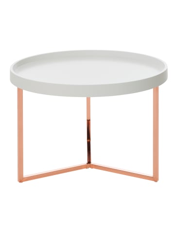 FineBuy Couchtisch in Weiß / Metall / 58x58x58