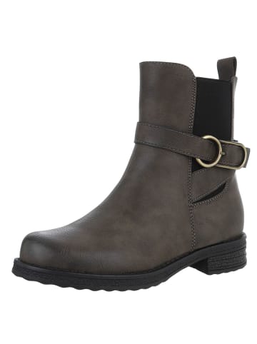 Ital-Design Stiefelette in Dunkelgrün