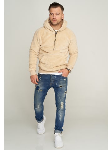 behype Kapuzenpullover - BHCAEN TEDDY in Beige